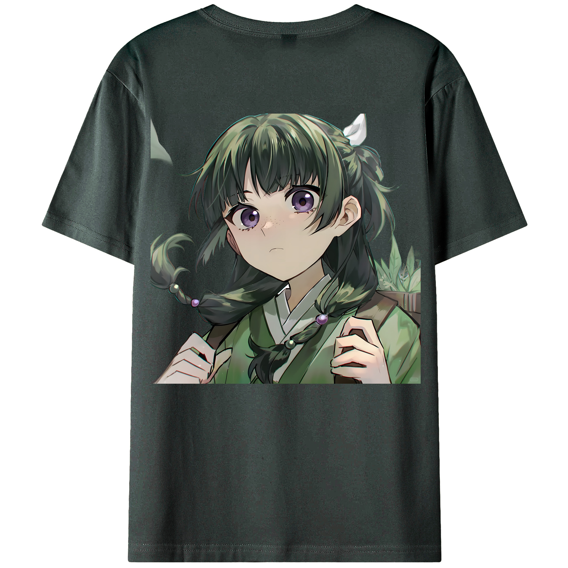 （画像用） 薬屋のひとりごと The Apothecary Diaries 綿100％ メンズ半袖Tシャツ（バックプリント） 通気性